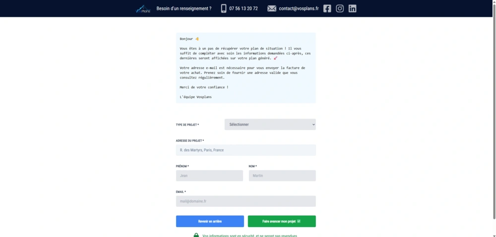 logiciel sur mesure vosplans formulaire logiciel sur mesure vosplans formulaire
