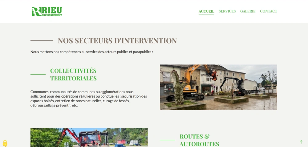site internet rieu sections