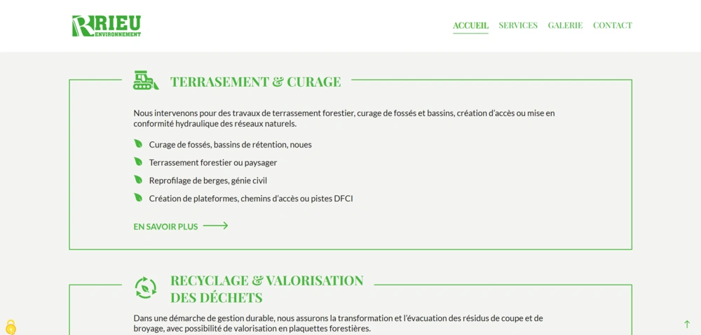 site internet rieu services