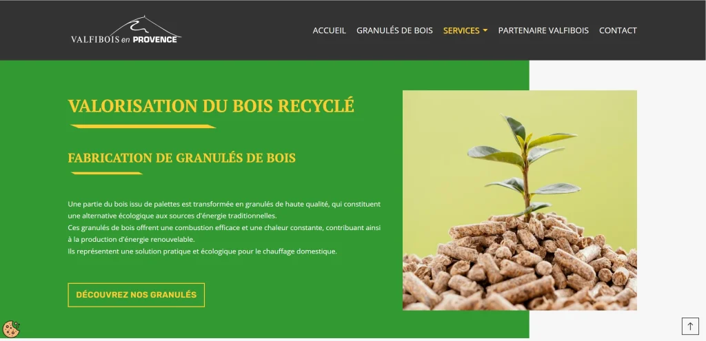 Capture decran 2026 03 20 151339 Valfibois valorisation bois recyclé