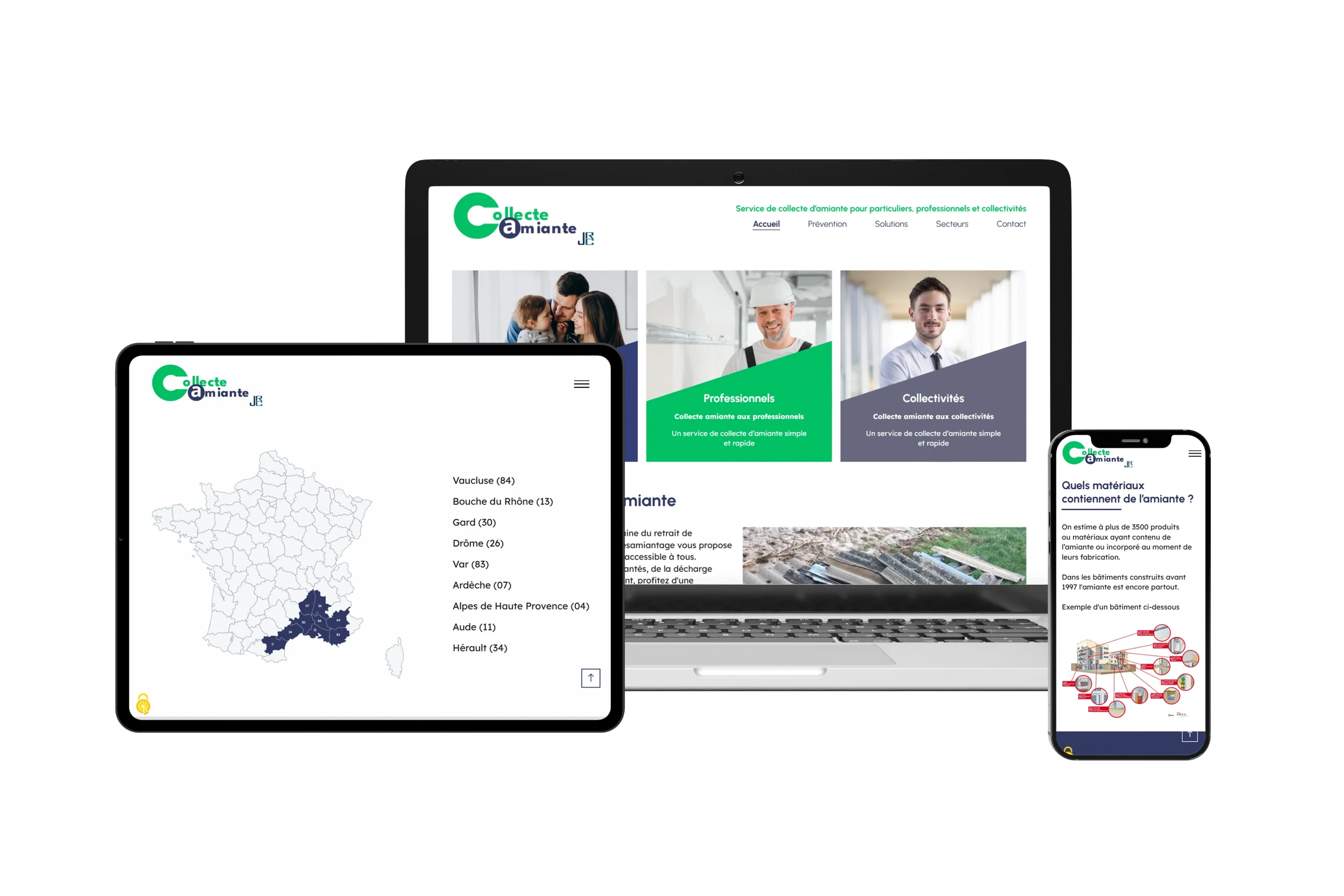 Site internet Collecte Amiante