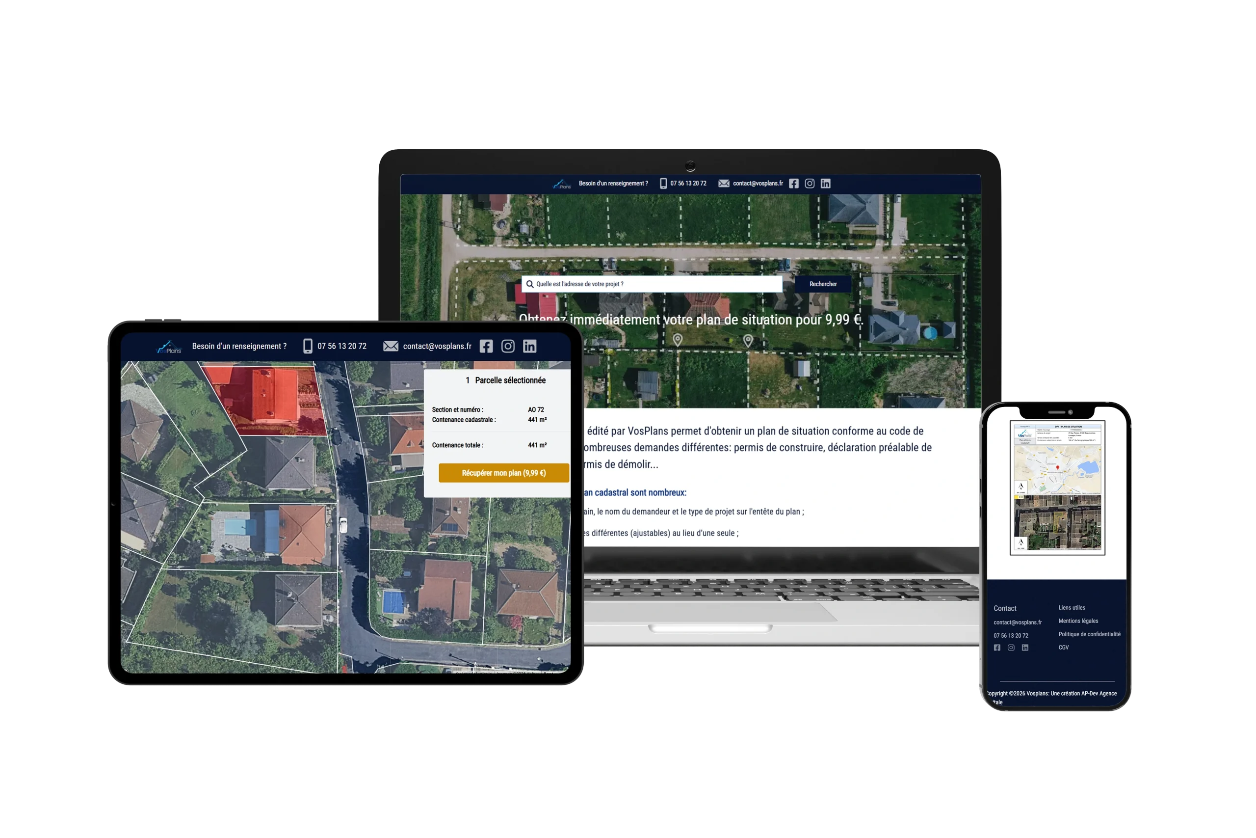 VosPlans – Générateur de plan de situation