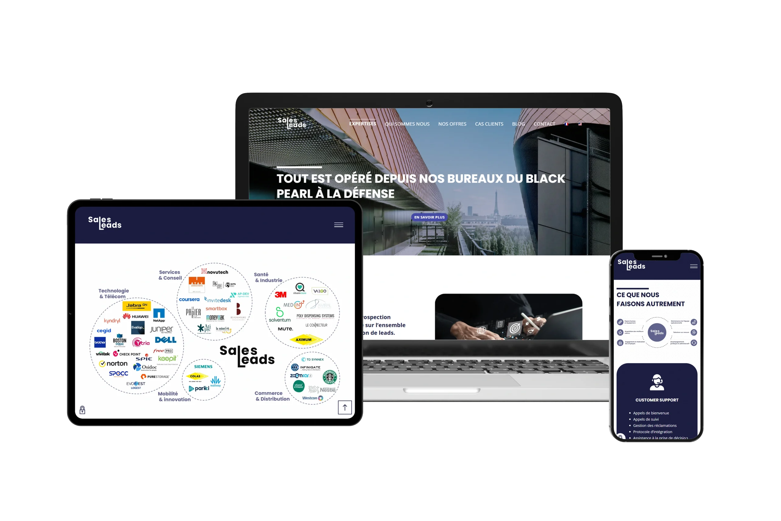 Site internet Sales Leads – refonte