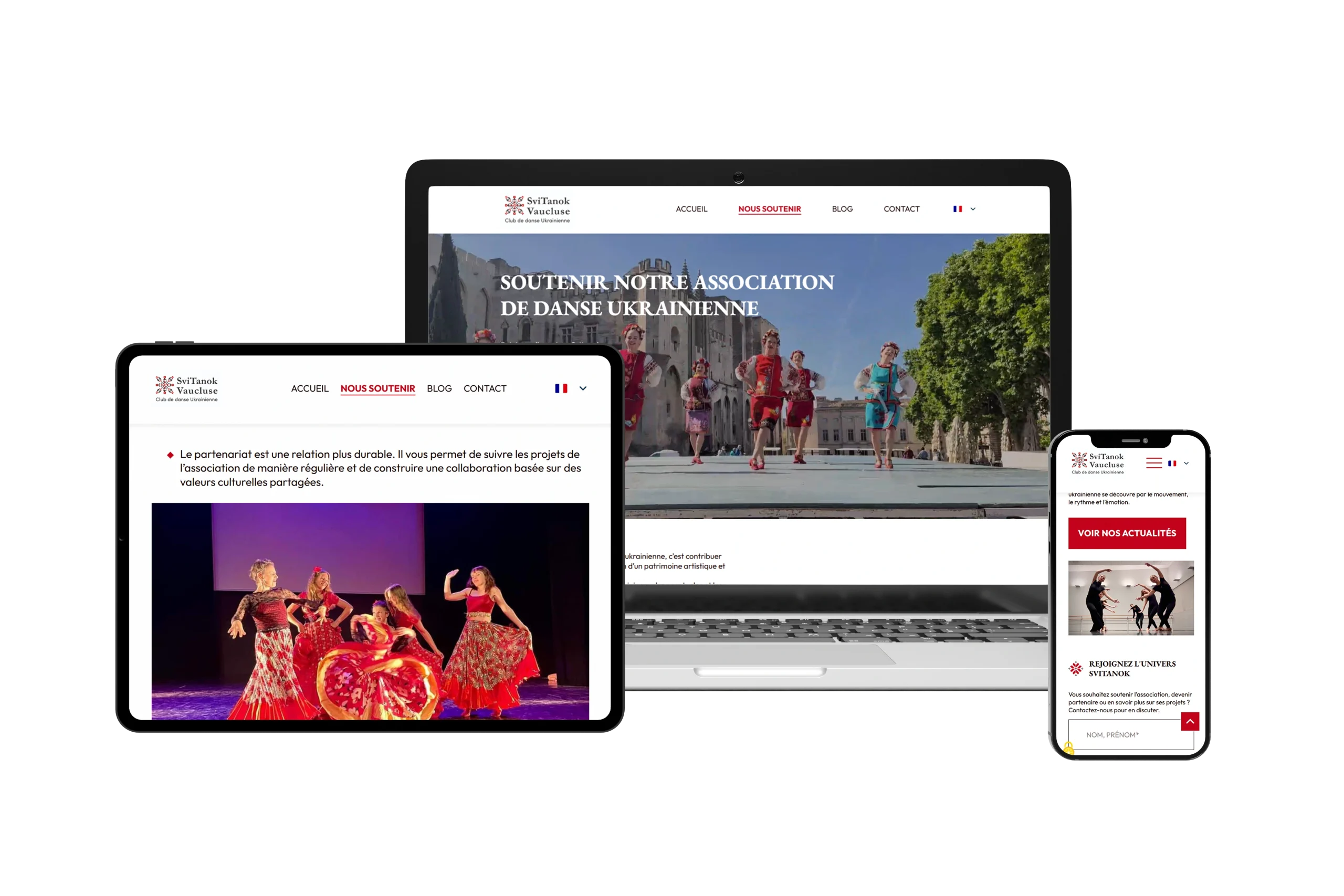 Site internet Svitanok