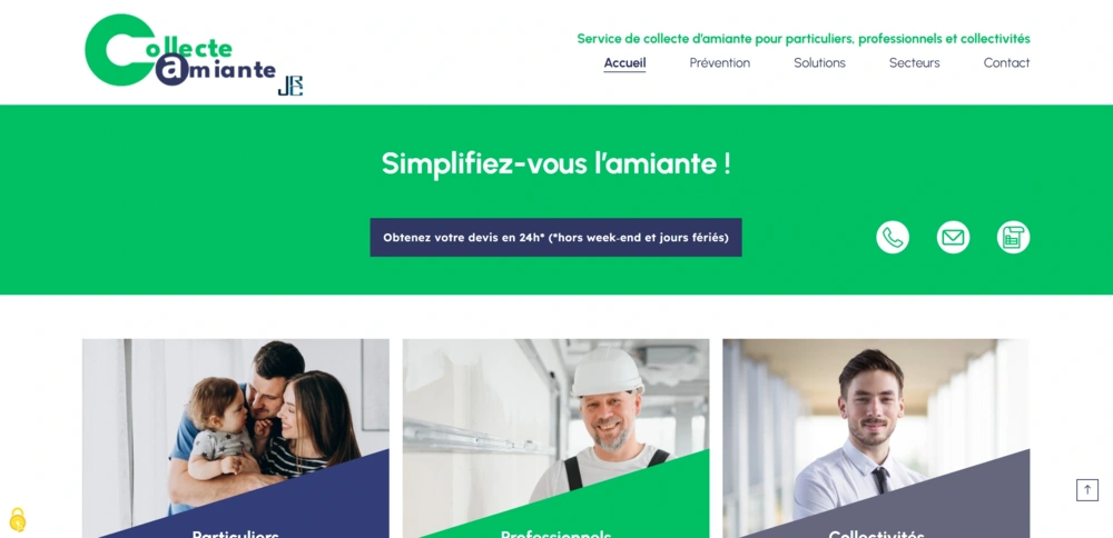 site internet collecte amiante accueil site internet collecte amiante accueil