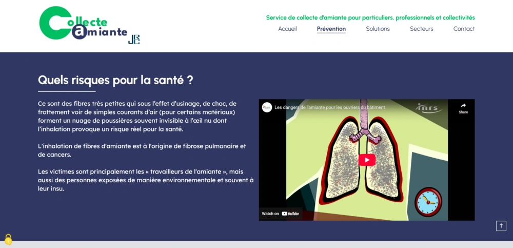 site internet collecte amiante prevention site internet collecte amiante prevention
