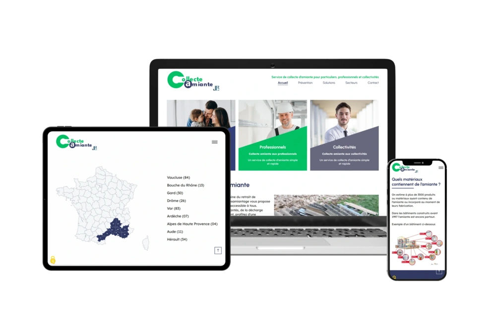 Site internet Collecte Amiante
